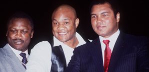 Joe Frazier, George Foreman, Muhammad Ali