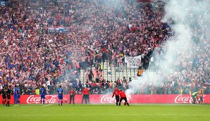 Die kroatischen Fans sorgten gegen Tschechien für einen Eklat Kroatien