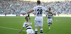 Lars Stindl und Andre Hahn trafen für Borussia Mönchengladbach zum Sieg Lars Stindl, Andre Hahn