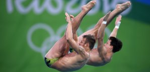 Patrick Hausding und Sascha Klein verpassten die Medaille im Wasserspringen klar Wasserspringen