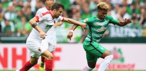 Serge Gnabry konnte die Niederlage bei seinem Bundesliga-Debüt nicht abwenden Gnabry