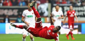 Jhon Cordoba traf für die Mainer in Augsburg Jhon Cordoba