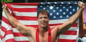 1996 holte Kurt Angle Gold im Ringen Kurt Angle