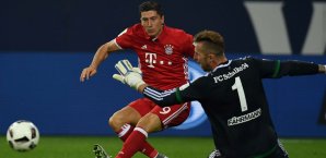 Robert Lewandowski sorgte für den Führungstreffer Schalke - Bayern