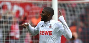 Torjäger Anthony Modeste sorgte mit einem Doppelpack für den Kölner Sieg Anthony Modeste