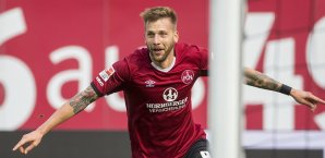 Guido Burgstaller erzielte einen Treffer für den FCN Guido Burgstaller