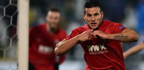 Raul Bobadilla sorgte für den späten Sieg des FC Augsburg in Ingolstadt Raul Bobadilla