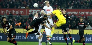 Mit einem hart-umkämpften Remis konnte sich der FC Leverkusen vom Leib halten 1. FC Köln, Bayer Leverkusen