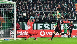 Max Kruse schoss das 1:0 für Werder Bremen Max Kruse