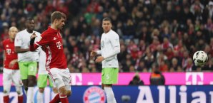 Thomas Müller traf zum ersten Mal in dieser Bundesliga-Saison Thomas Müller