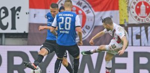 Christopher Buchtmann traf in Bielefeld zur Gäste-Führung Arminia Bielfeld, FC St. Pauli