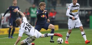 Emil Forsberg traf für die Leipziger zur Führung in Gladbach Borussia Mönchengladbach, RB Leipzig