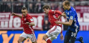 Beide Mannschaften lieferten sich intensive Zweikämpfe FC Bayern