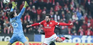 Levin Öztunali brachte die Mainer im ersten Durchgang in Führung Levin Öztunali