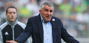 Mirko Slomka steht mit dem KSC auf dem Abstiegsplatz Mirko Slomka