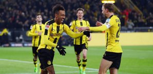 Pierre-Emerick Aubameyang traf gegen Ingolstadt zur frühen Führung Pierre-Emerick Aubameyang