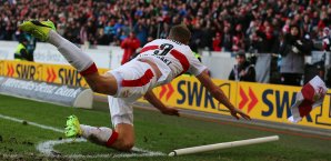 Der VfB Stuttgart stolperte auf dem Weg in Richtung Erstklassigkeit über den VfL Wolfsburg VfB Stuttgart