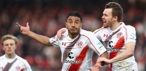 Aziz Bouhaddouz krönte sich mit einem Doppelpack zum Matchwinner Aziz Bouhaddouz