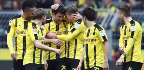 Sokratis brachte den BVB nach dem zwischenzeitlichen Ausgleich wieder auf die Siegerstraße Borussia Dortmund, Eintracht Frankfurt
