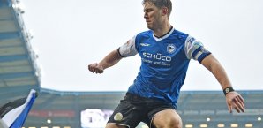 Fabian Klos erzielte den Siegtreffer für Arminia Bielefeld aus elf Metern Fabian Klos