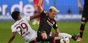 Hart umkämpft war die Partie zwischen Bayer und Bayern - am Ende gab es für beide einen Punkt FC Bayern, Bayer Leverkusen
