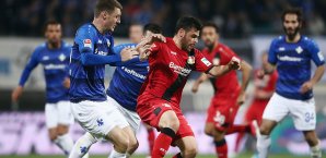 Kevin Volland erzielte das 2:0 für Bayer Leverkusen Kevin Volland
