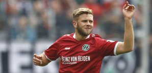 Niclas Füllkrug erzielte das 1:0 für Hannover Niclas Füllkrug