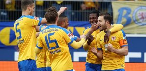 Braunschweigs Kapitän Ken Reichel ist der 'Man of the Match' Ken Reichel