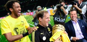 Thomas Tuchel freut sich über seinen ersten Triumph im DFB-Pokal Thomas Tuchel